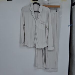 COZY EARTH medium Bamboo Cream Women's Pajama Set